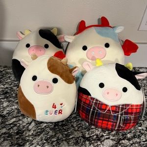 Cow Squishmallow bundle